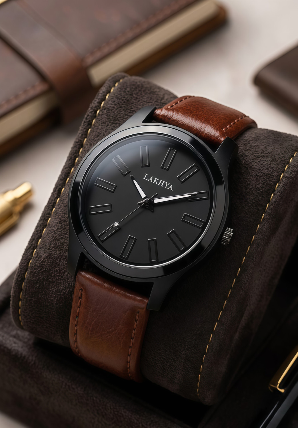 Image of LAKHYA Analog Watch - For Men ZB LTHR-02 BRN