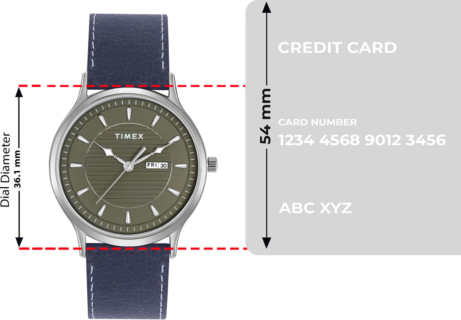 Image of TIMEX Round 42mm Green Dial Analog Watch - For Men