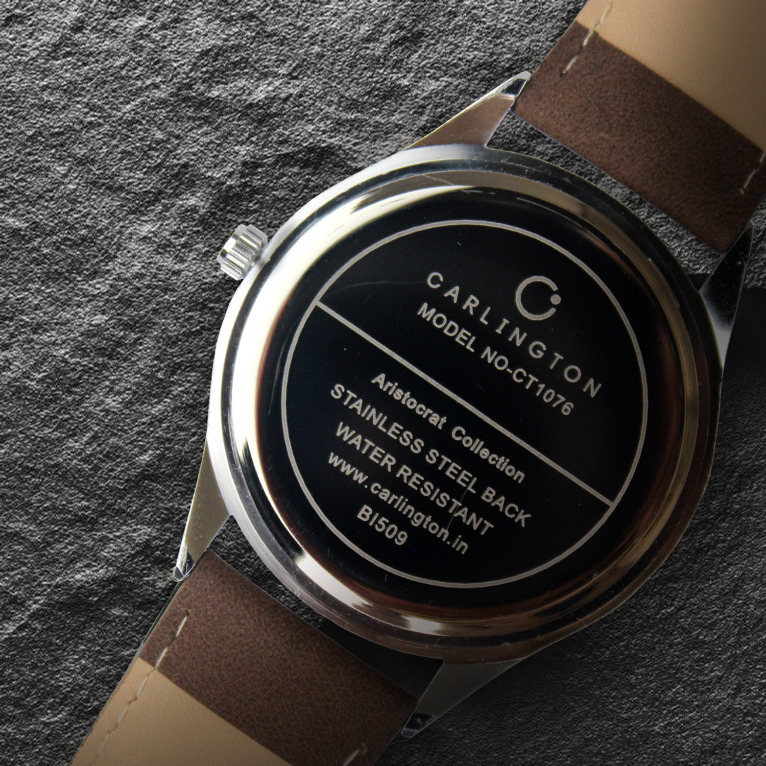 Image of Carlington CT 1076 Brown Carlington Aristocrat Series Premium Gents Wrist Watches Analog Watch - For Men