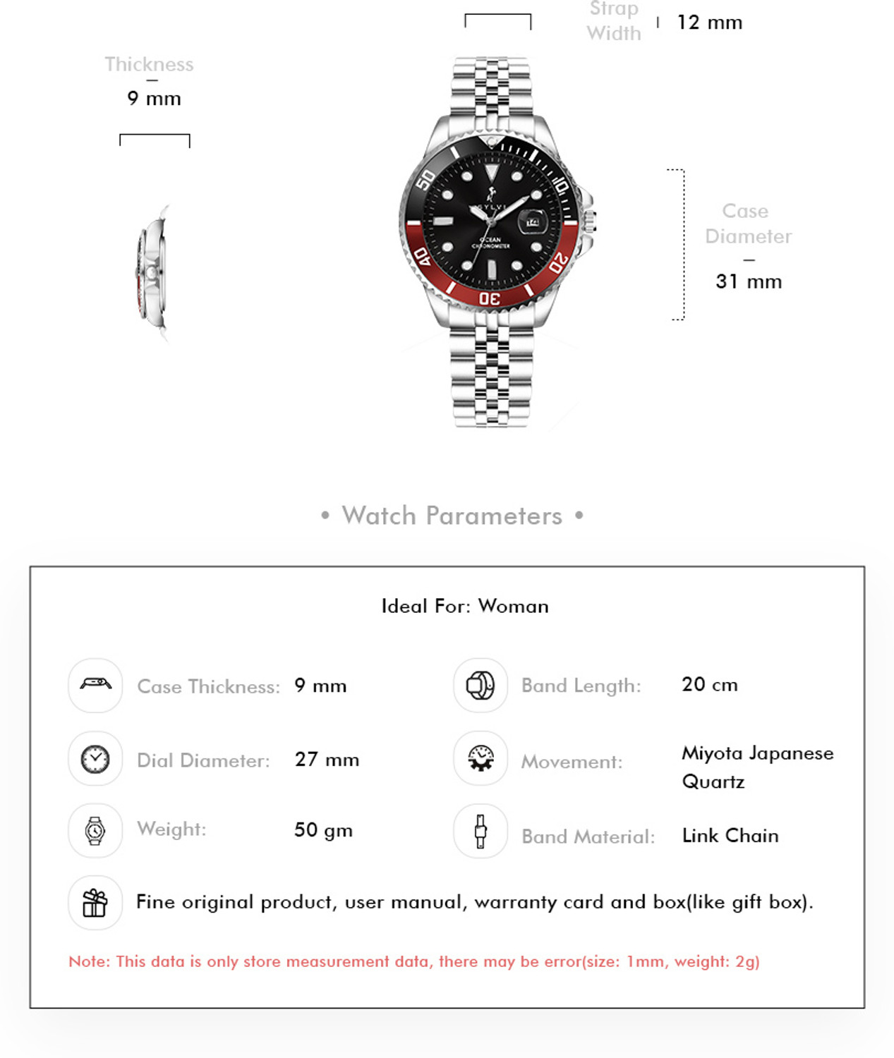 Image of Sylvi Ocean Analog Watch - For Women