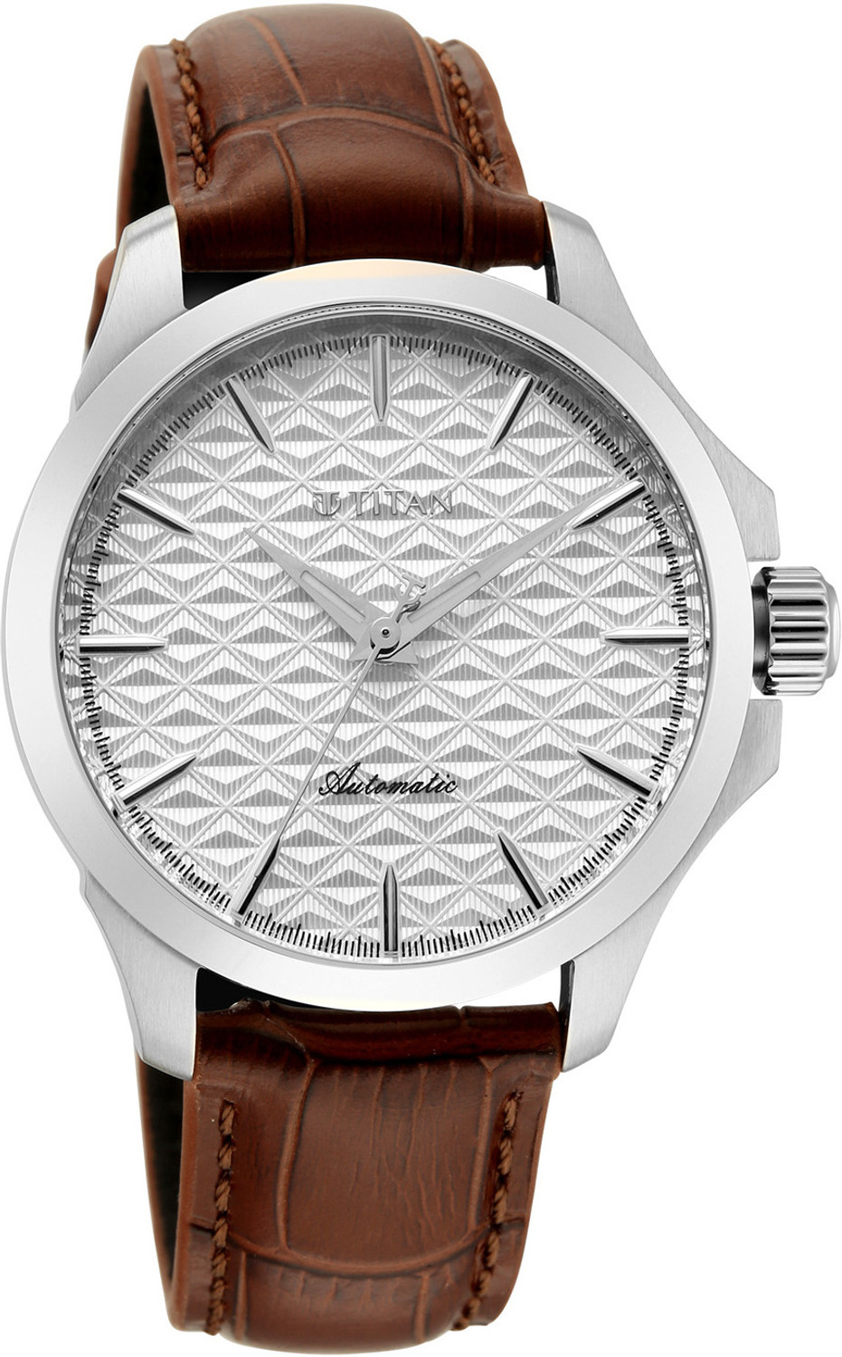 Image of Titan Signature Automatic Signature Infinium 72 Hour Power Reserve Automatic 3 Hands White Dial Analog Watch - For Men