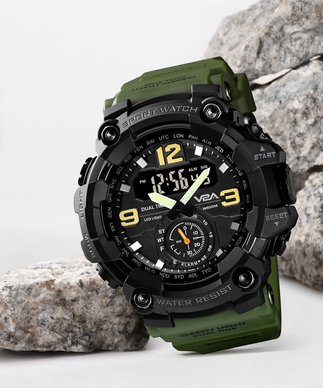 V2a V2A Analog-Digital Watch - For Men - Price History