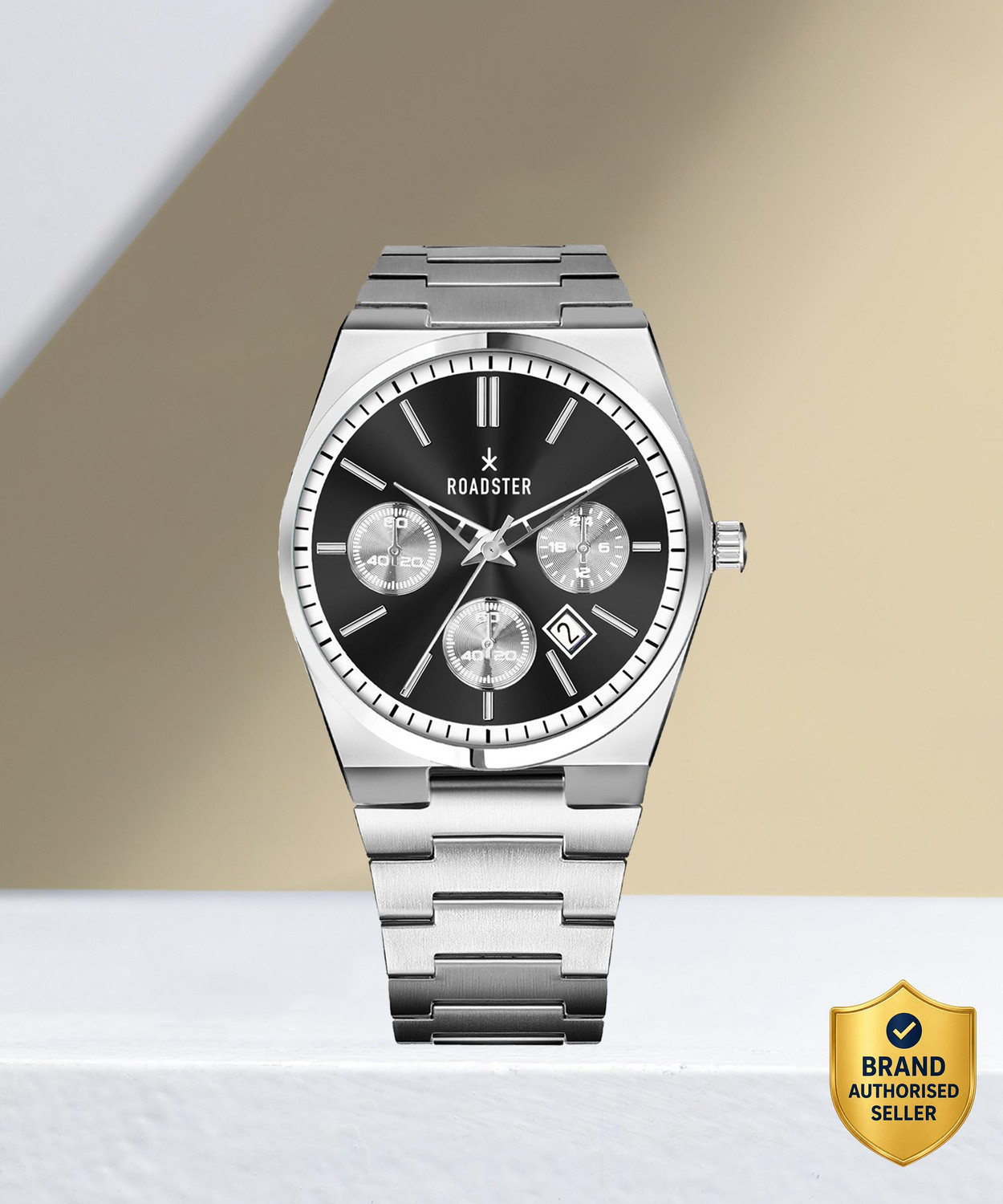Image of Roadster RDSTR-9508 Roadster Stainless Steel Chain Watch For Mens Quartz Wrist Chrono Brand Classic Analog Watch - For Men