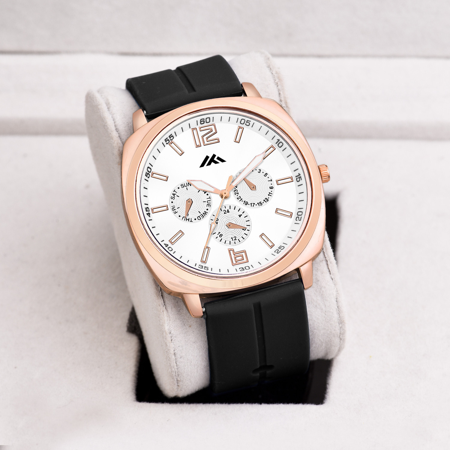 Image of Shivark BL-56 Newly Arrived Girl Or Silicon Strap Square dial Analog Watch - For Men