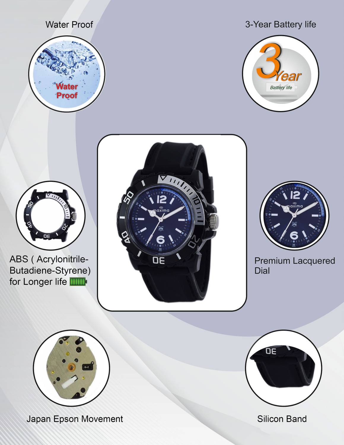 MAXIMA Hybrid Collection Analog Watch for Men - Image 3