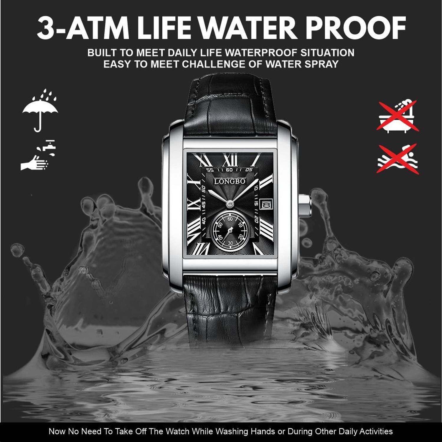 Longbo Seconds Sub dial Men's Watch - Image 4