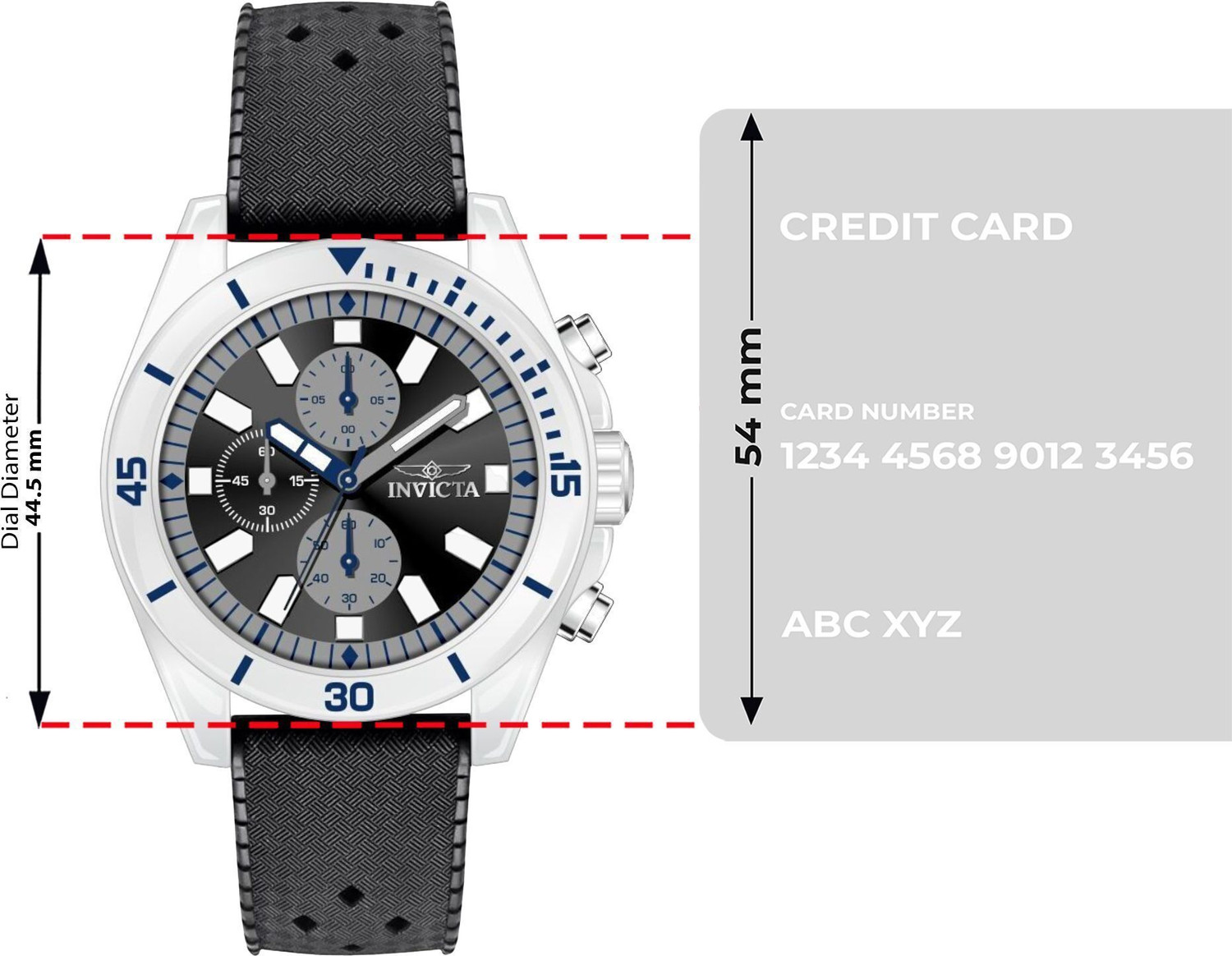 Image of INVICTA 46716 Ceramics Quartz Black Dial Analog Watch - For Men