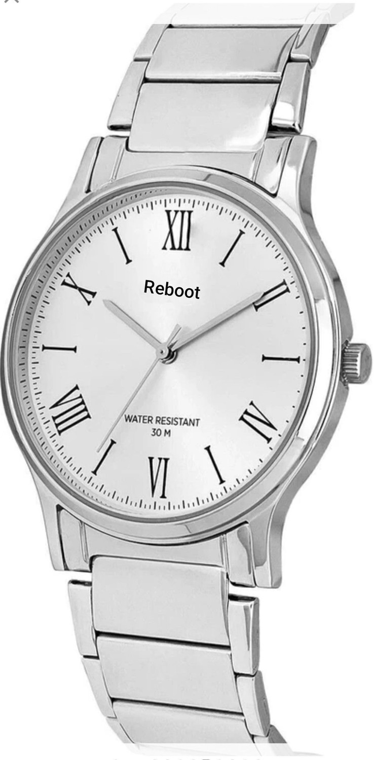 Image of Reboot RB347 RB347 Astro Silver Dial with Roman Number Stainless Steel Self Adjustable size Analog Watch - For Men