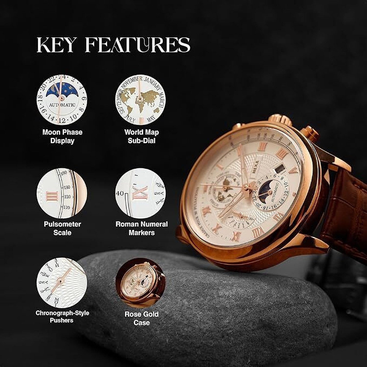 Image of Hexa Analog Watch - For Men
