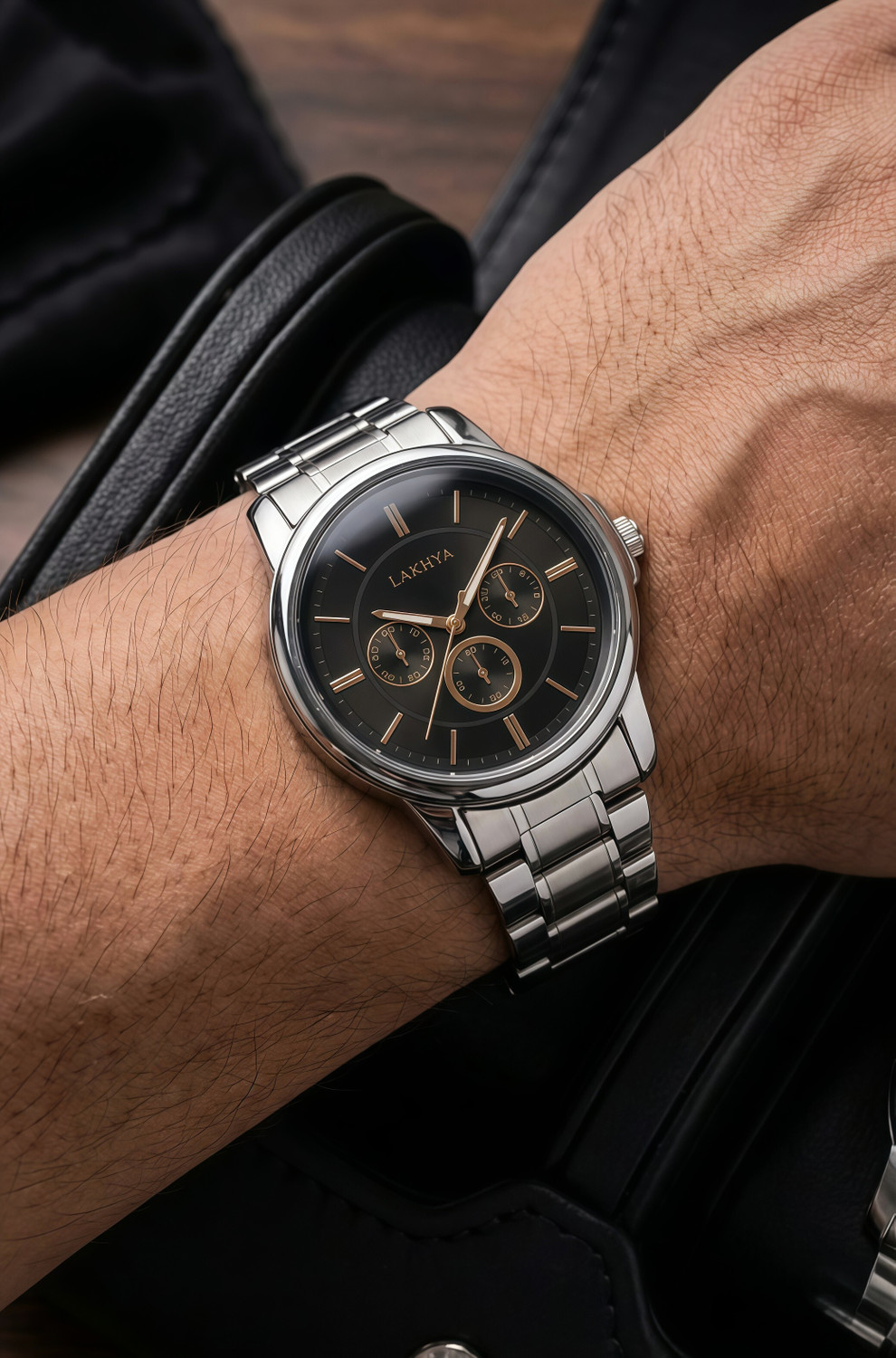 Image of LAKHYA Analog Watch - For Men ZF-09 CHAIN-BLK