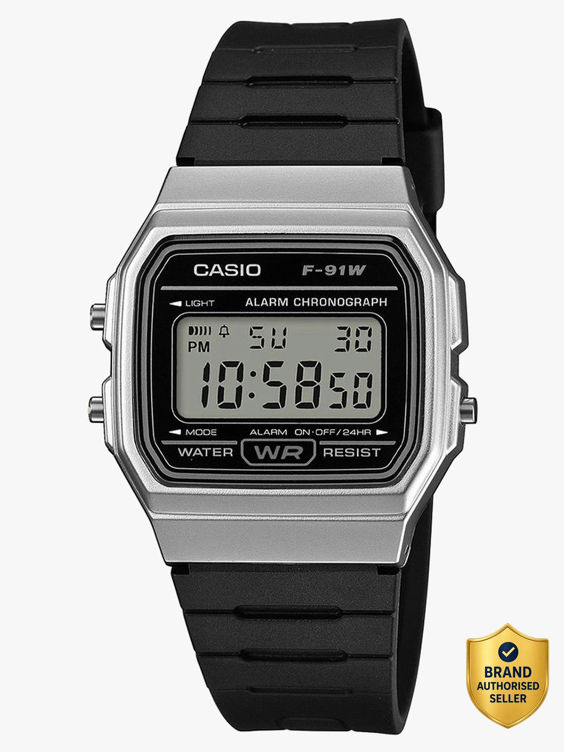 Image of CASIO F-91WM-1BDF CASIO-MENS-RESIN Digital Watch - For Men & Women