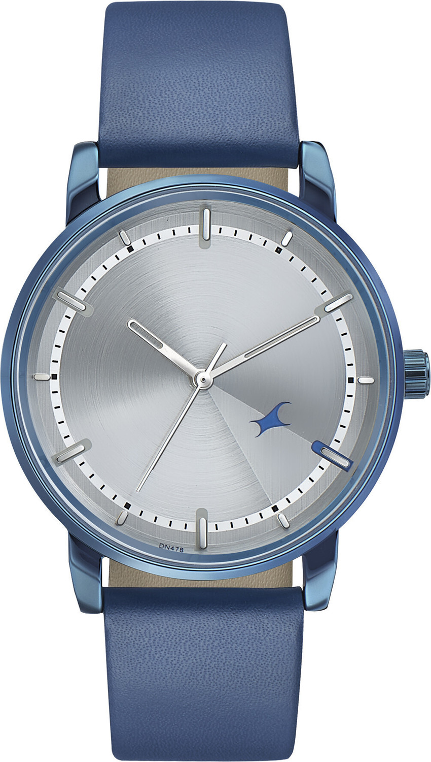 Image of Fastrack Style up 3.0 Fastrack Style Up Silver Dial Blue Leather Strap Analog Watch - For Men