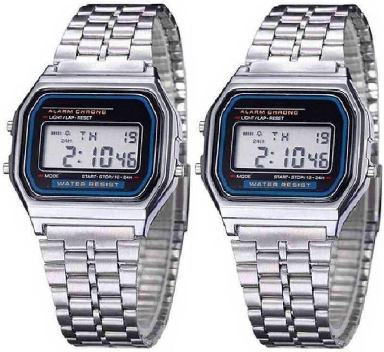 Edenscope Elegant Classic Design 2023 Couple Watch Set Silver - Image 1