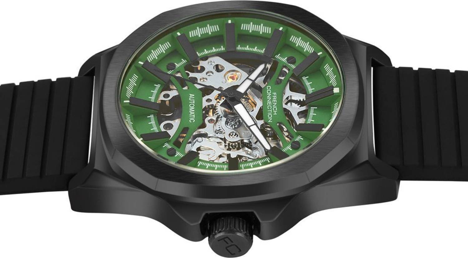 French Connection Mechalume Green Dial Watch - Image 4