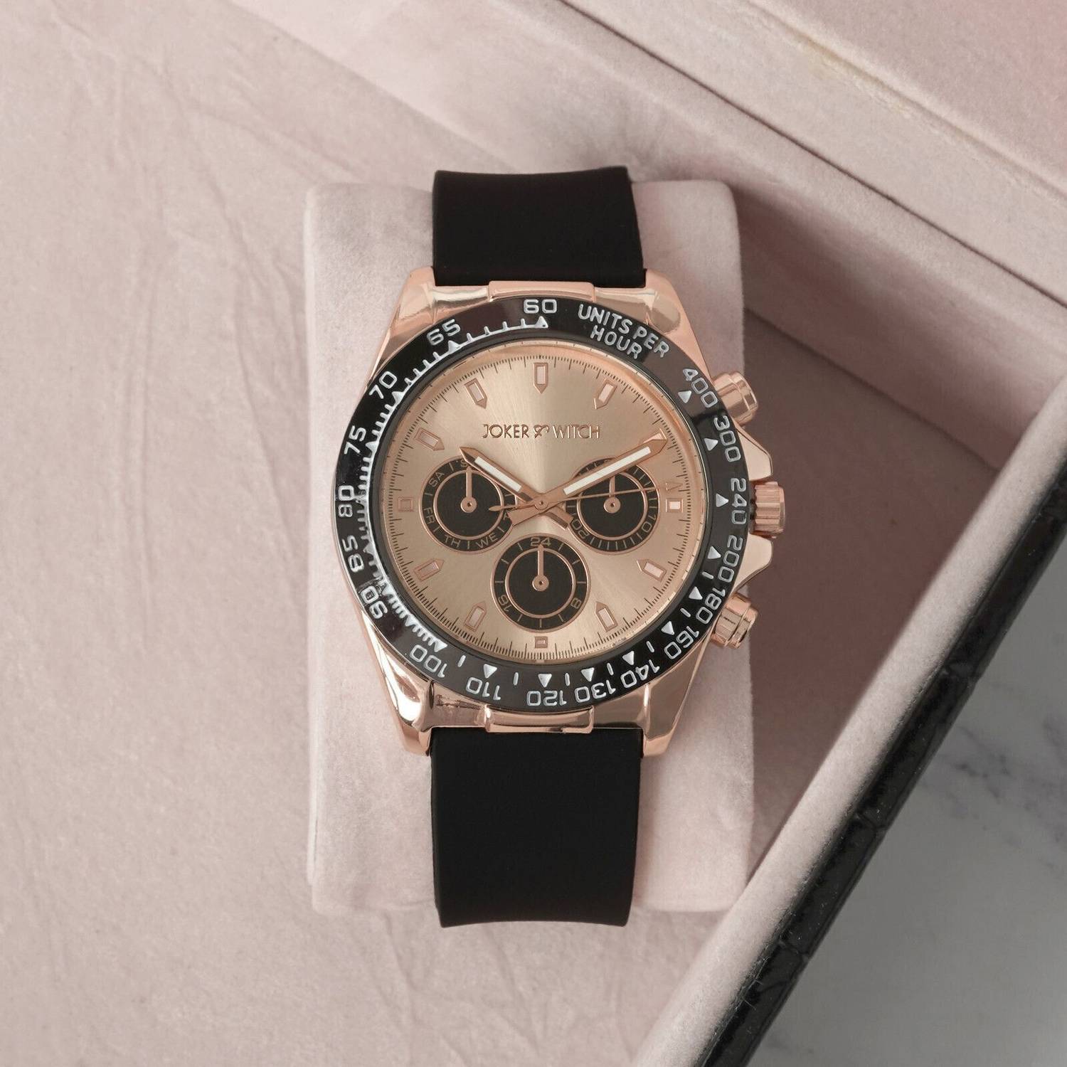 Joker Jesko 40mm Rosegold Dial Black Watch - Image 3