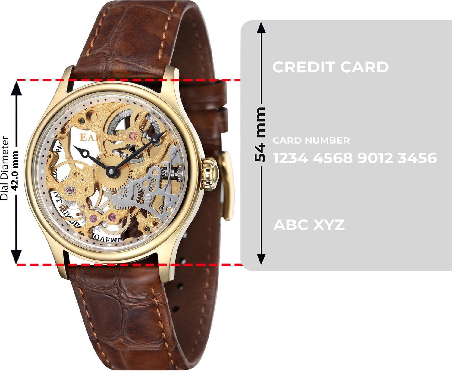 Image of Earnshaw Bauer Machanical Skeleton Bauer Machanical Skeleton Analog Watch - For Men