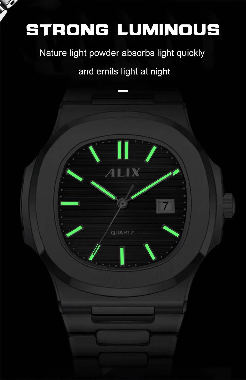 Alix 3052 Silver Analog Watch - For Men - Image 4