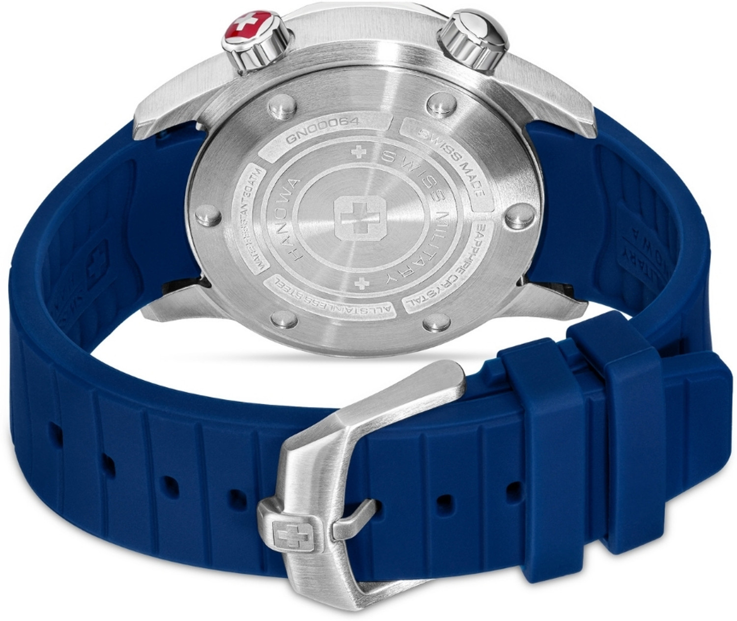 Image of Swiss Military Hanowa BREAKWATER BREAKWATER Blue Round Dial Comes With Swiss Made Analog Watch For Men's Analog Watch - For Men