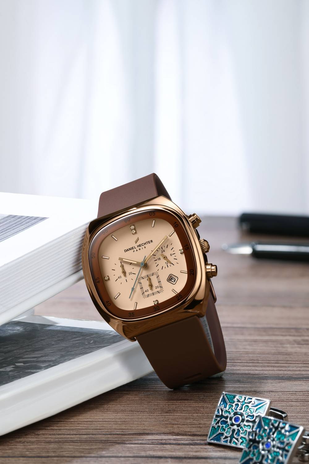 Daniel Hechter Paris Bercy Beige Watch - Image 3