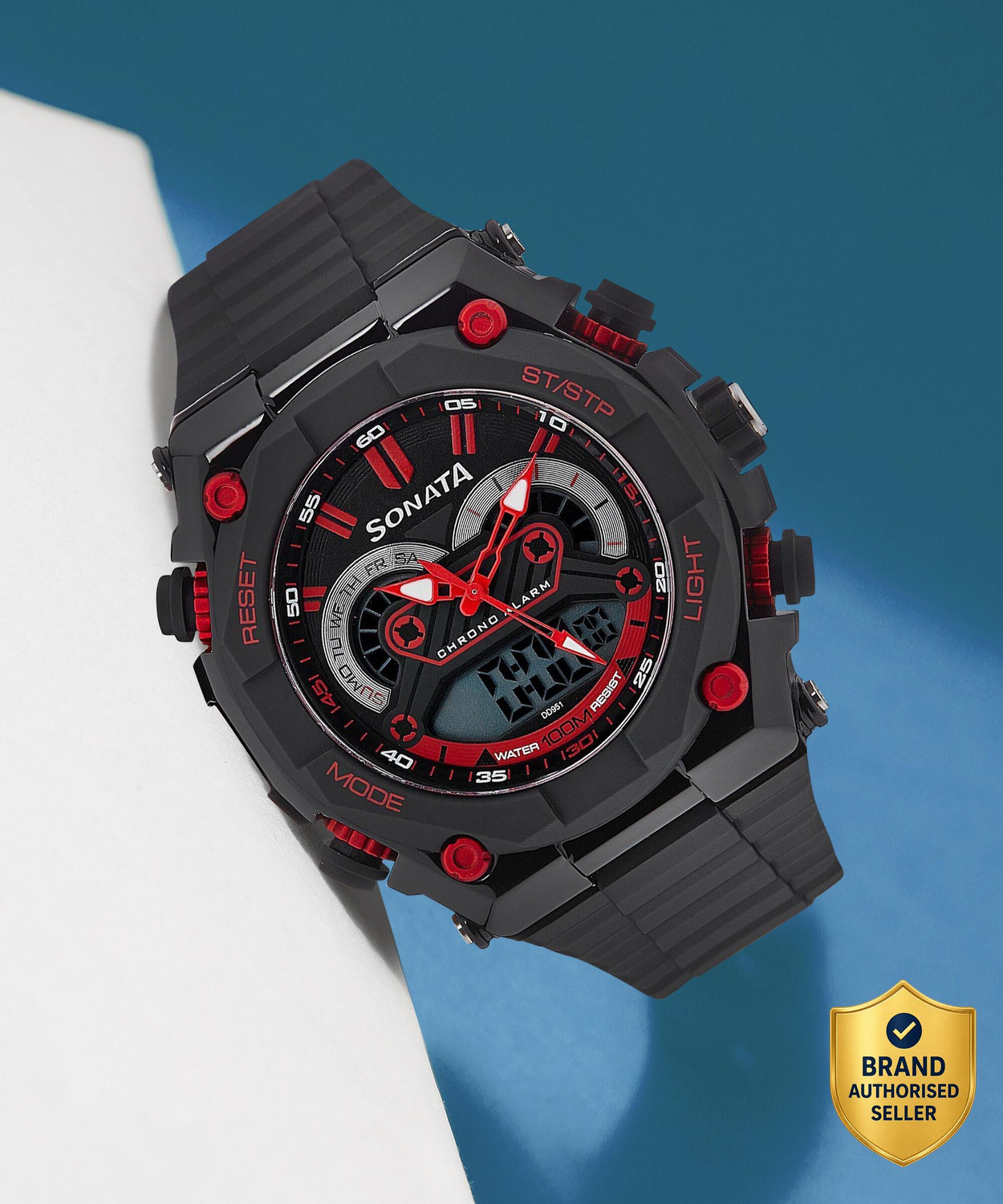 Image of SONATA NP77030PP01 SF Ocean Series Analog-Digital Watch - For Men