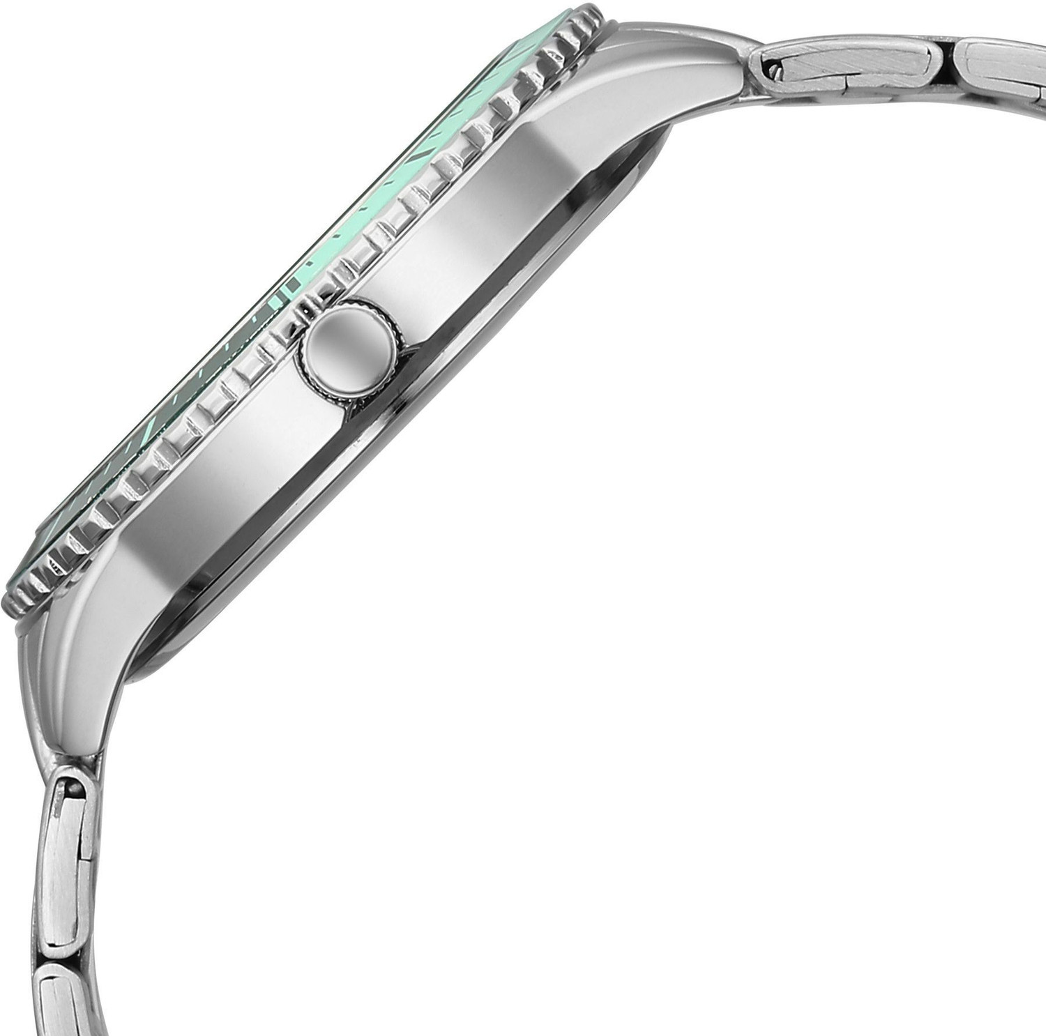 Image of Fastrack Vyb Hustler Fastrack Vyb Hustler Quartz Green Dial Steel Strap Analog Watch - For Men
