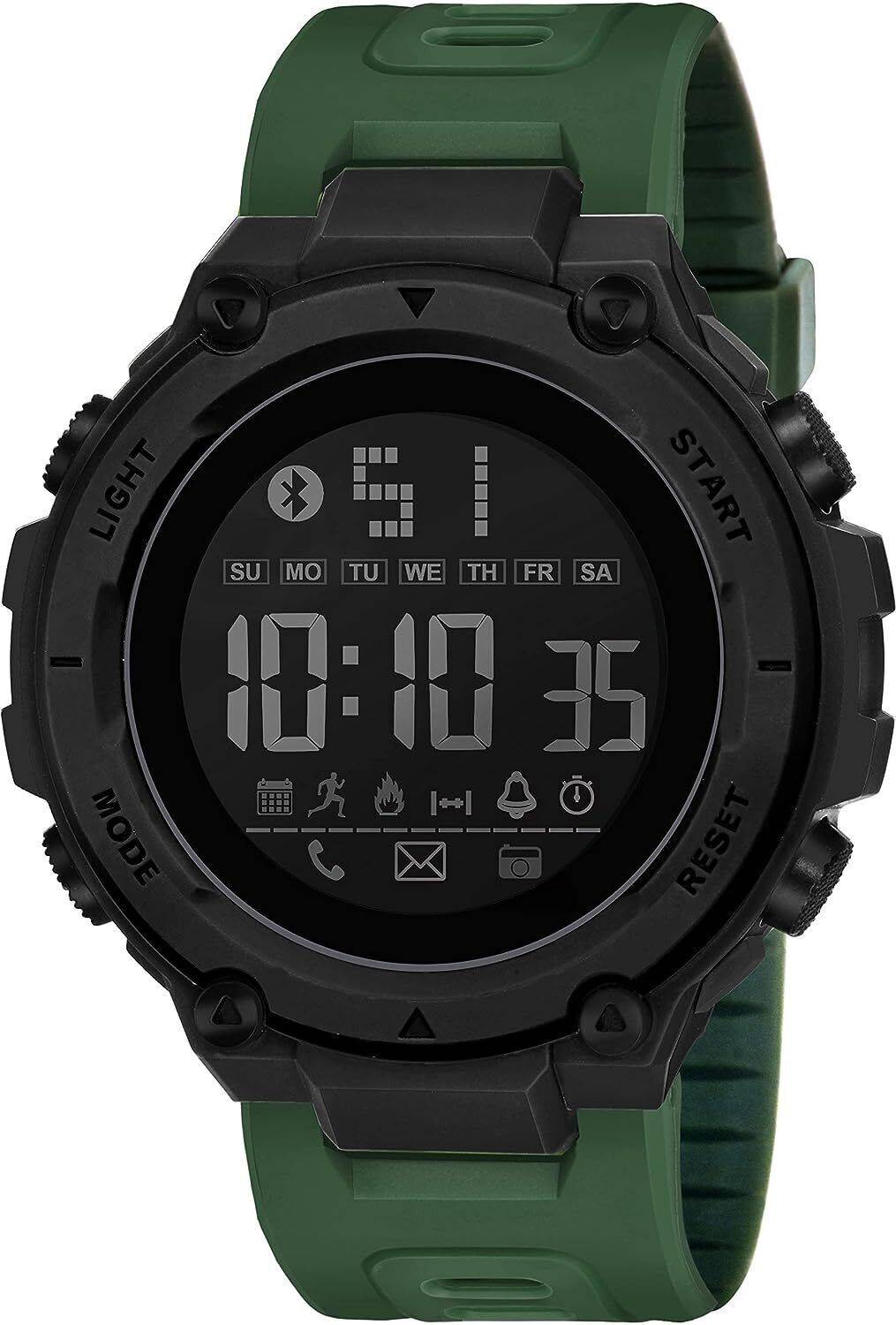 luxurit Green Waterproof Sports Watch - Image 4