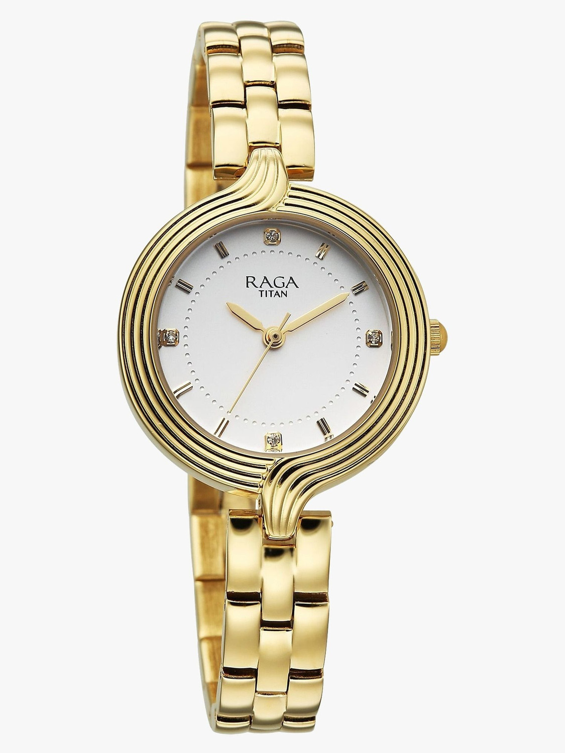 Image of Titan Raga Showstopper 4.0 Quartz White Round Dial Women's Watch / Analog Watch - For Women 95346YM01,NU95346YM01
