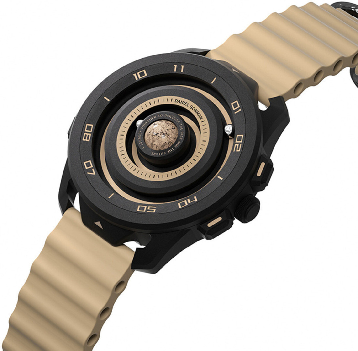 Image of Daniel Gorman 152NHH04 Daniel Gorman Gravity Series with Levitating Magnetic Balls Round Gold Men's Analog Watch - For Men