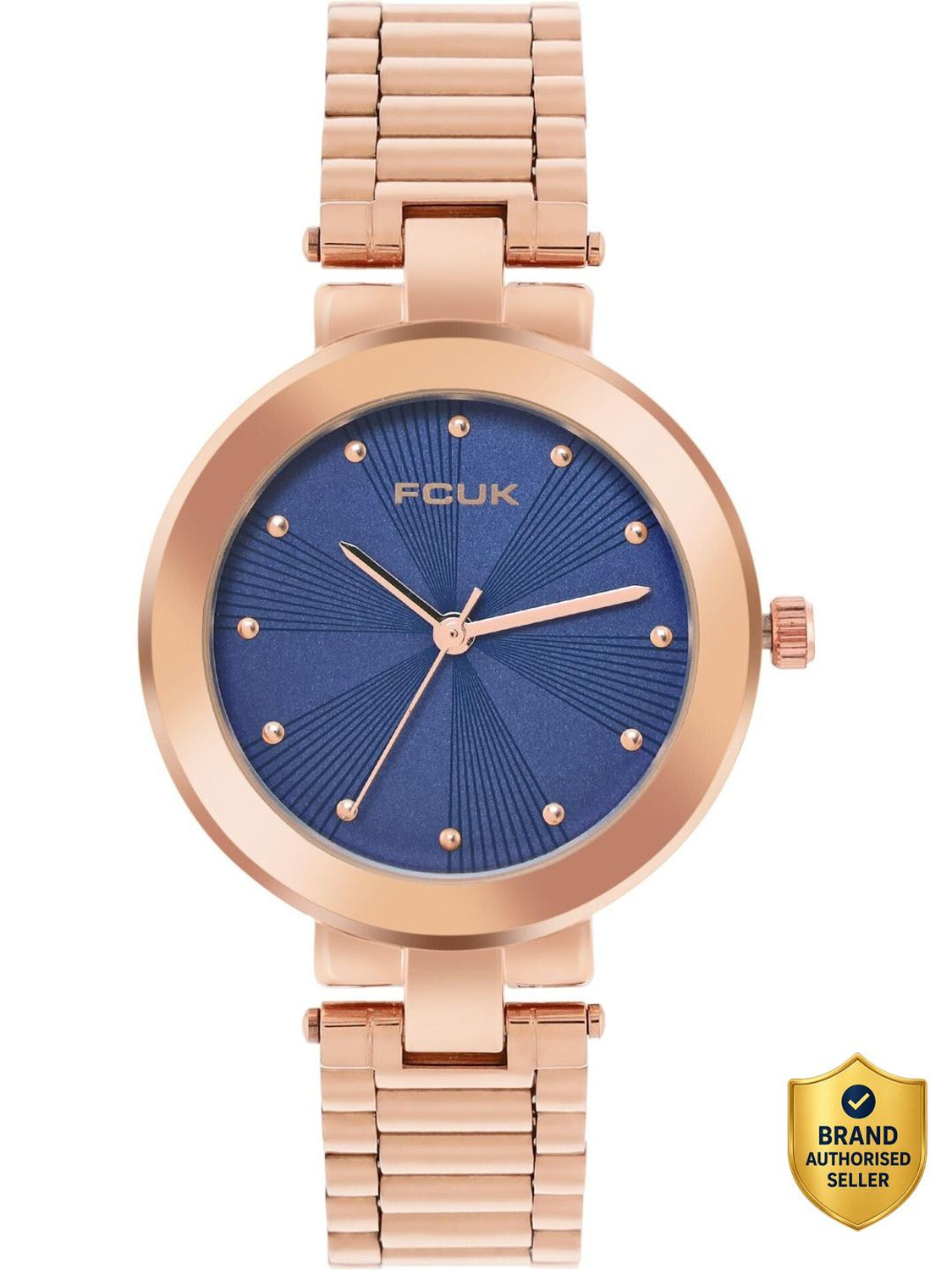 Image of FCUK Women Blue Dial Round FK00028B Analog Watch - For Women FK00028B