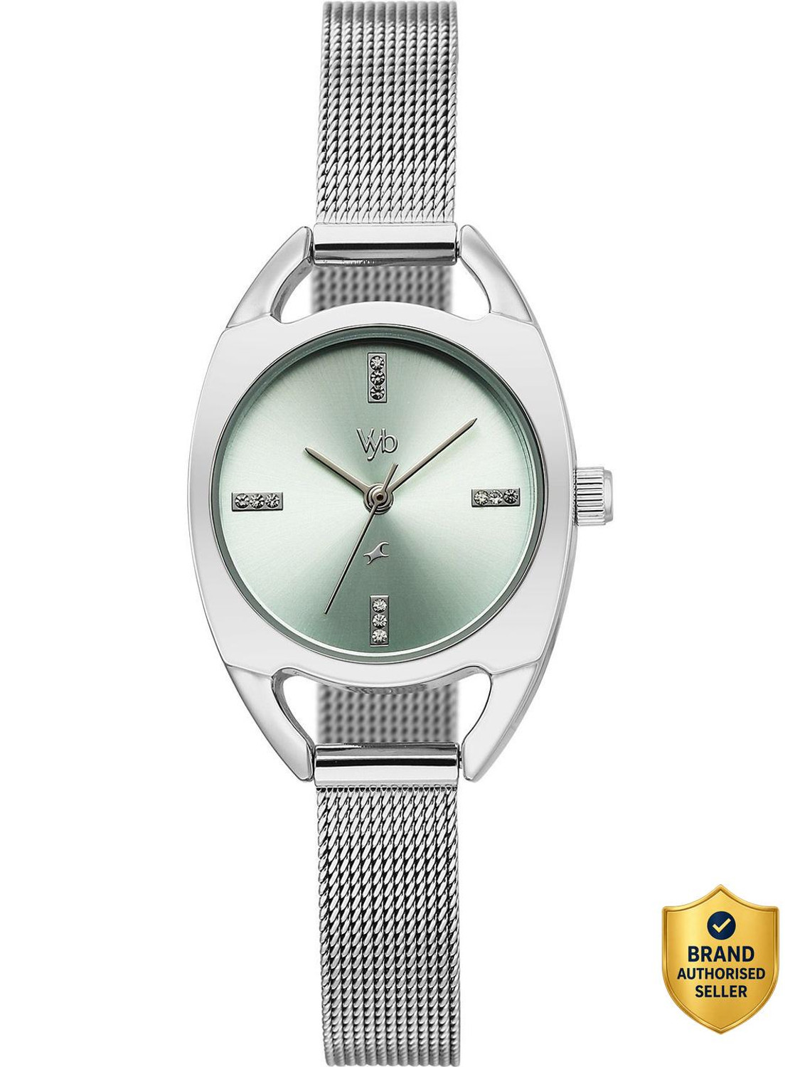 Image of Fastrack Vyb Spotlight Minimalist Quartz Dial Rose Gold Alloy Strap Analog Watch - For Women