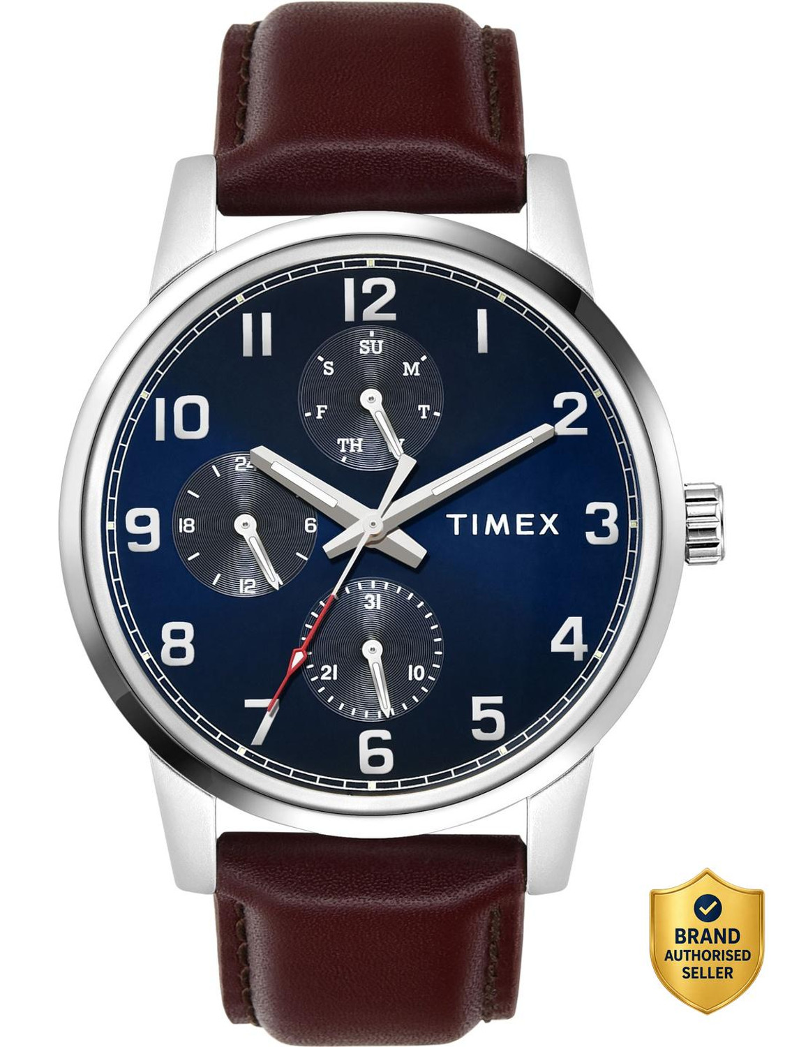 Image of TIMEX TWEG18906 Trendline Round 44mm Blue Dial Analog Watch - For Men