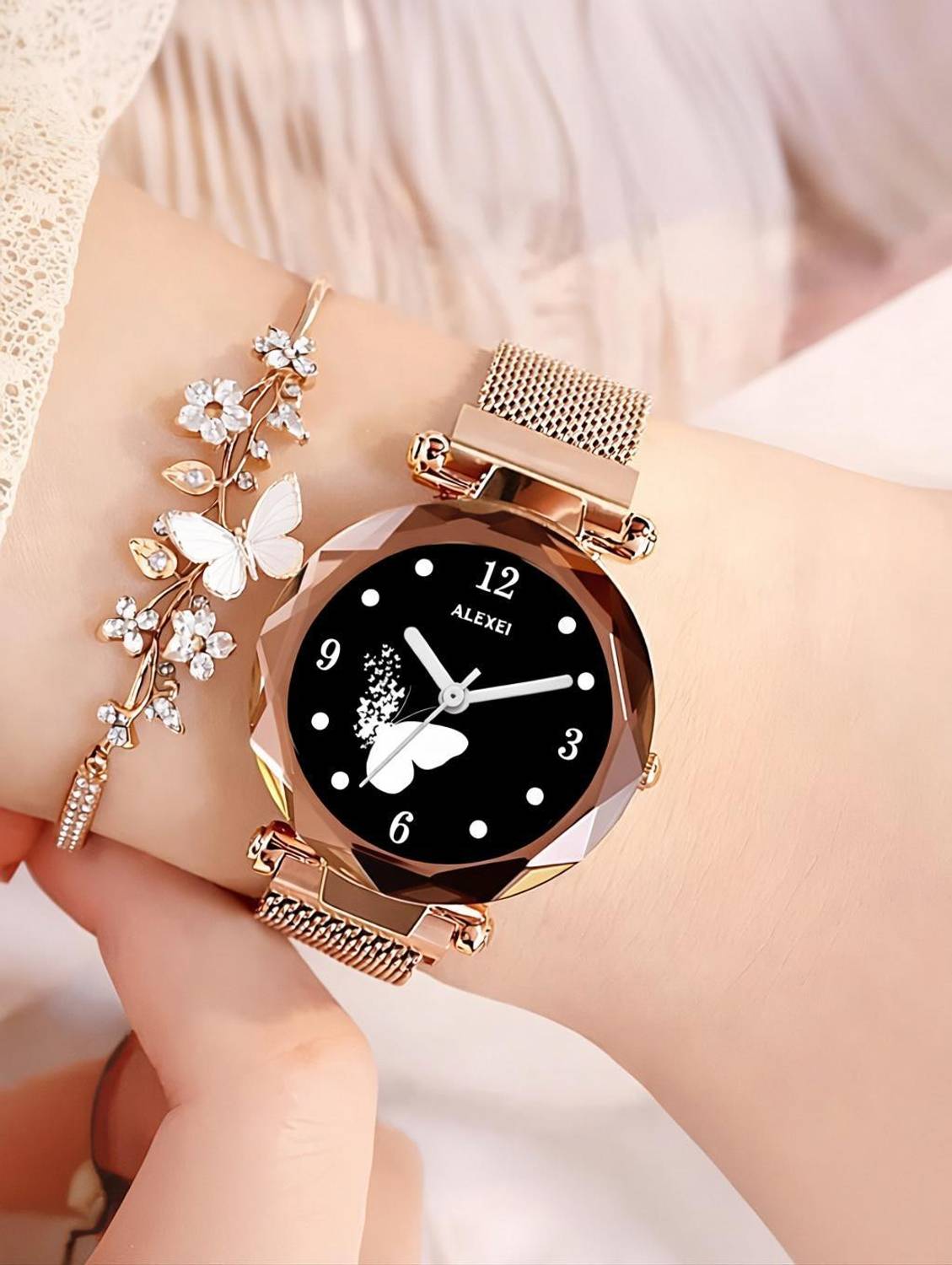 Alexei Butterfly Collection MG-802 Analog Watch - For Girls