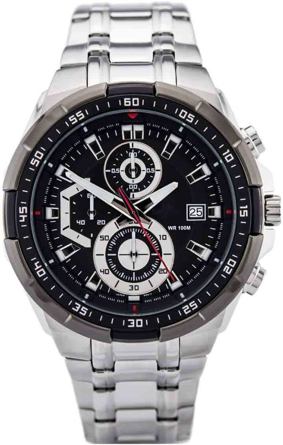 Image of faxon Chorno working watch Dial Black color Analog Watch - For Men