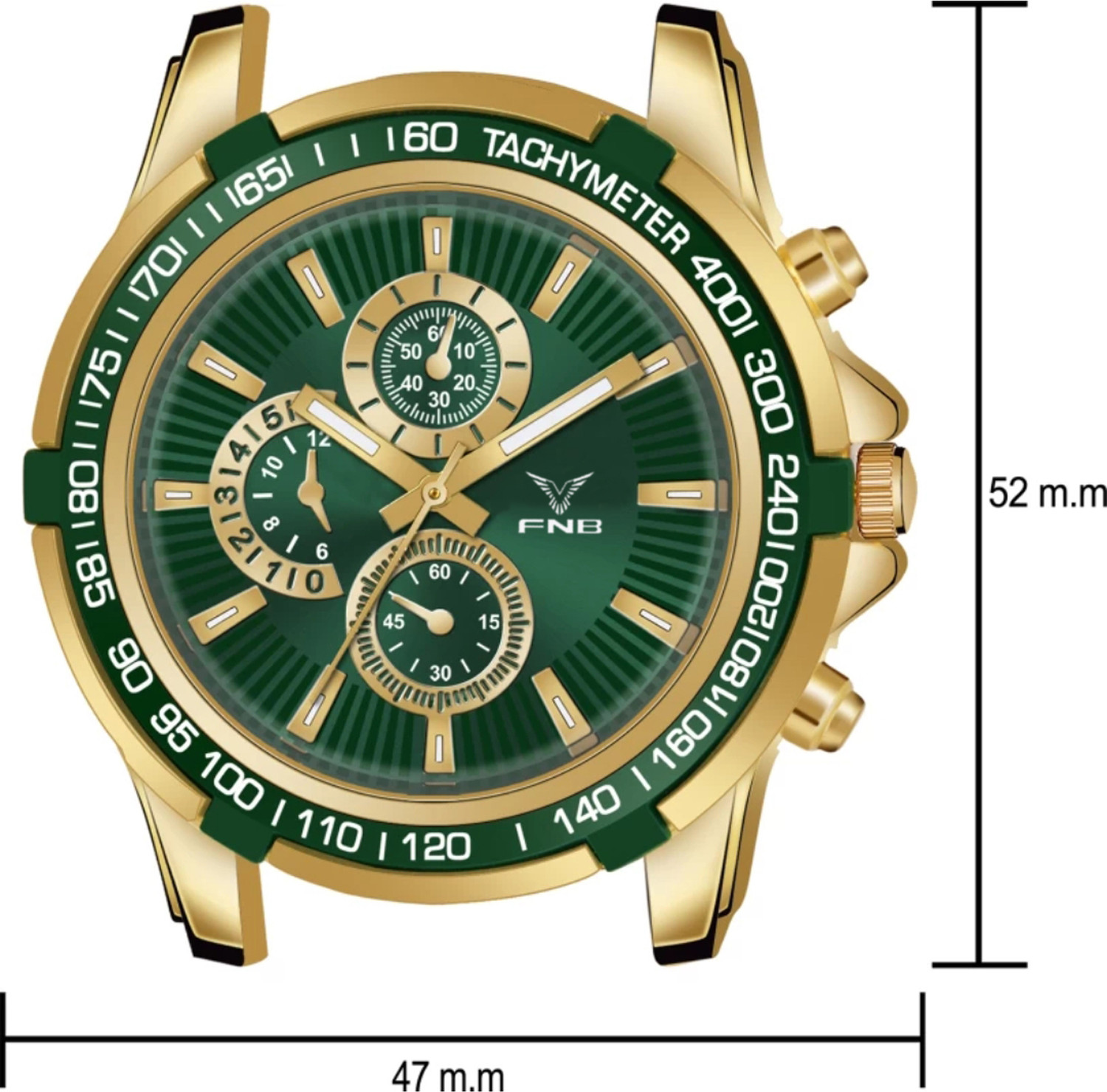 Image of FNBSTORE Analog Watch Multicolor Colour Watch For Men Analog Watch Multicolor Green Colour Dial Watch For Men Analog Watch - For Men