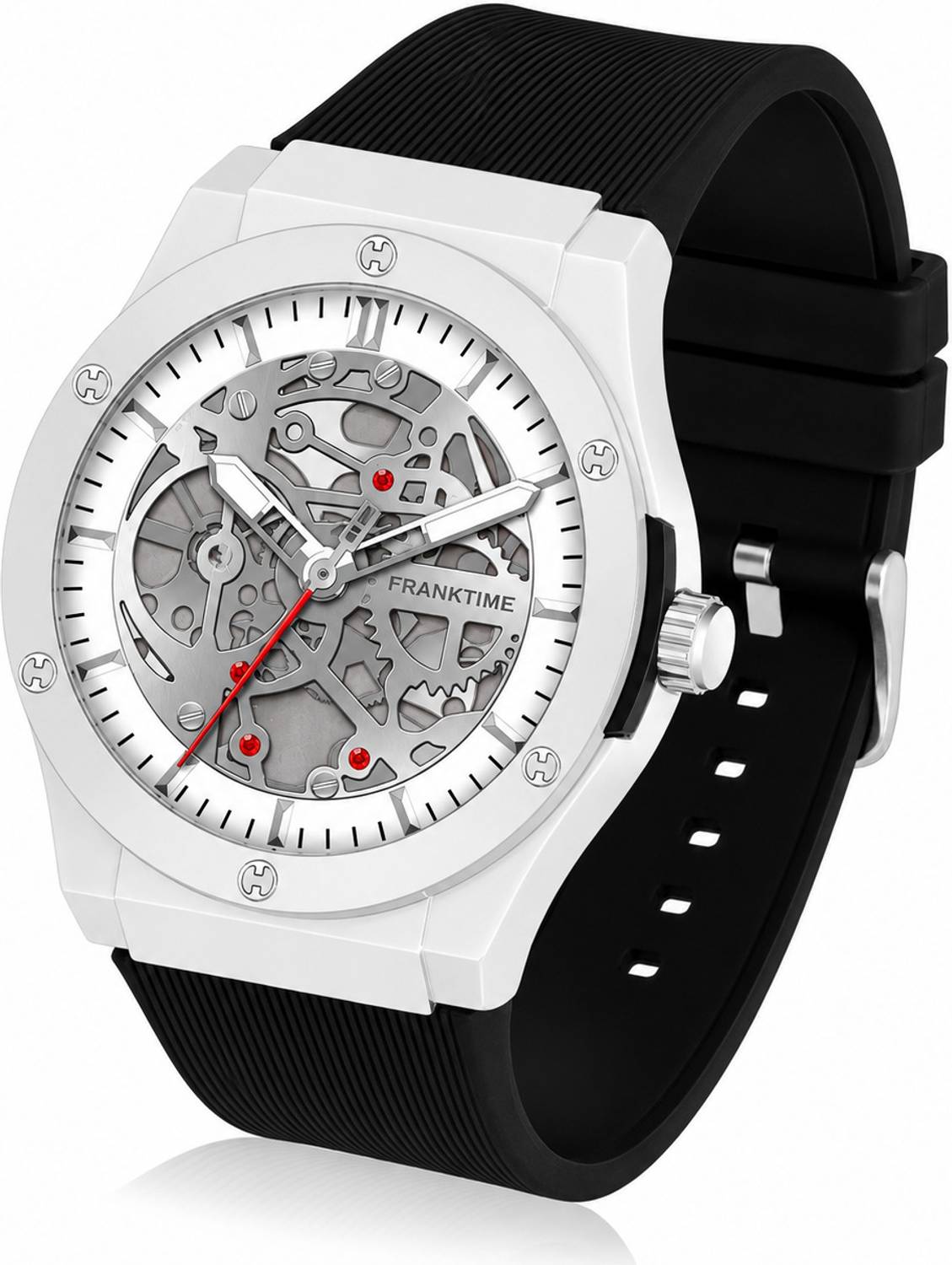 FRANKTIME Apex Men's Black Skeleton Watch - Image 5
