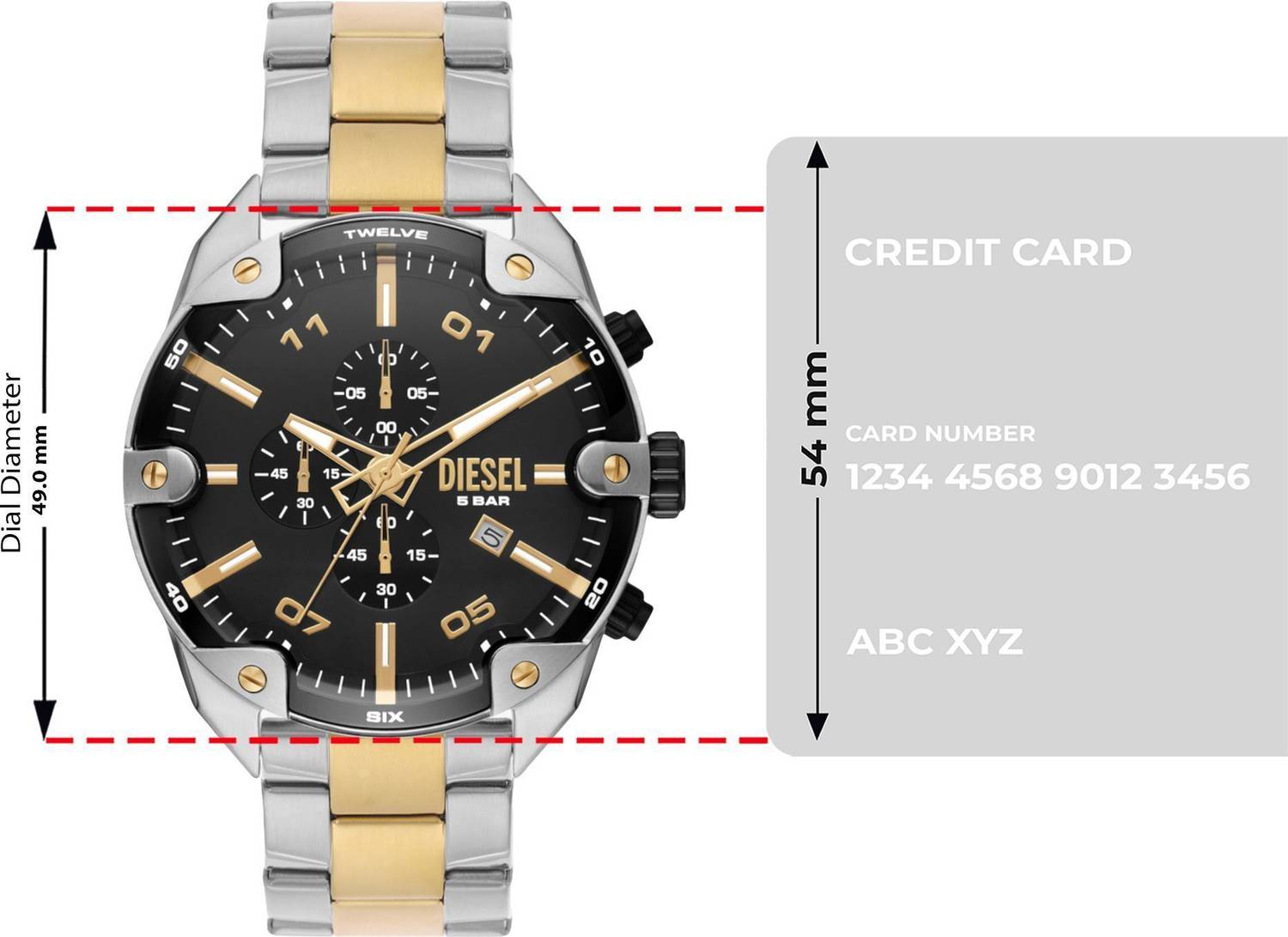 DIESEL Spiked Spiked Analog Watch - For Men - Buy DIESEL Spiked