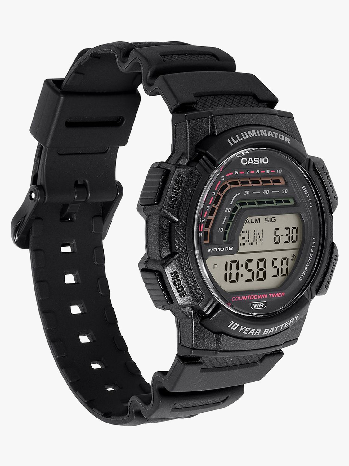 Image of CASIO WS-1800-1AVDF CASIO-MENS-RESIN Digital Watch - For Men