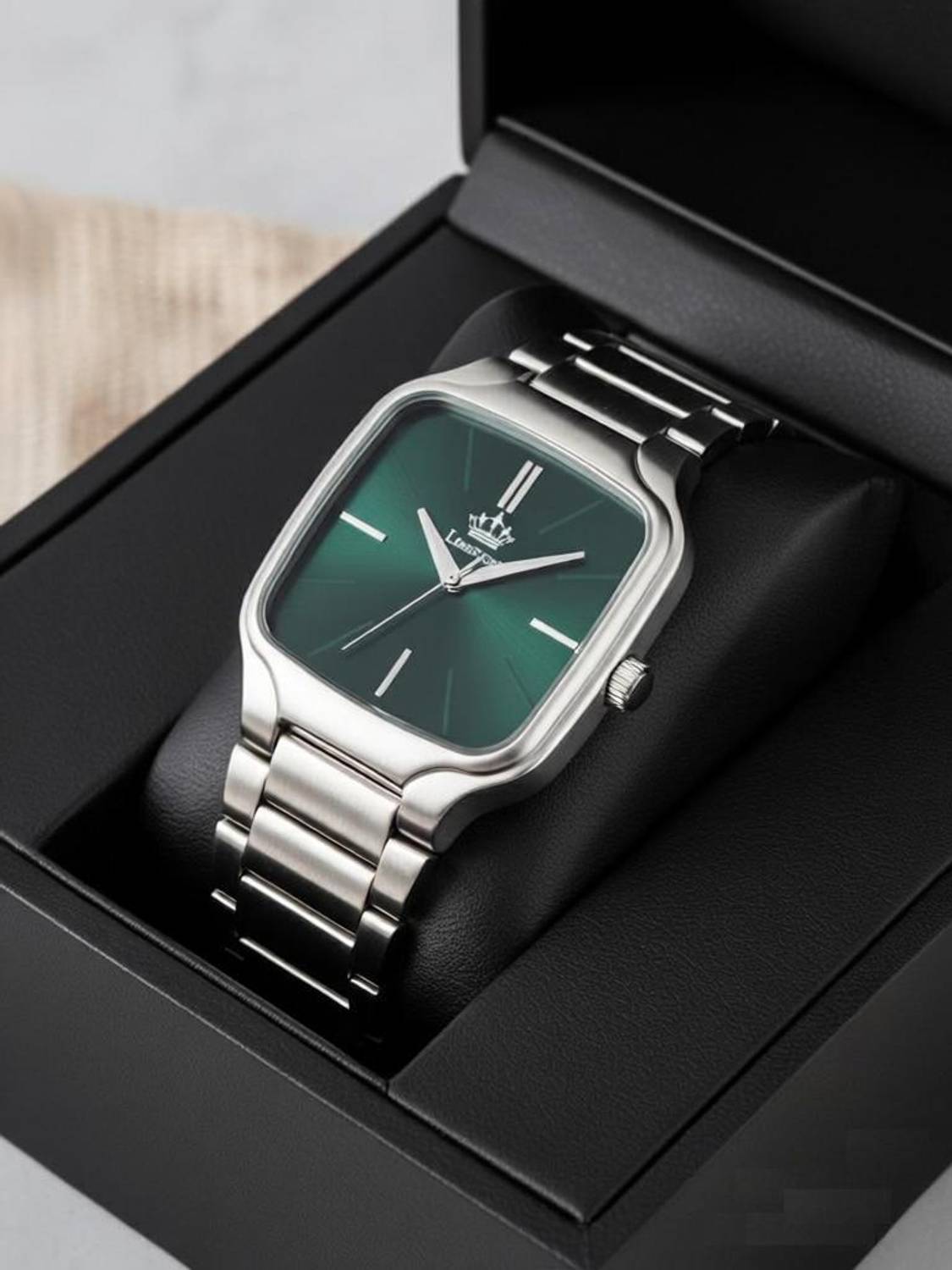 LIMESTONE Men's Square Dial Quartz Watch - Image 1