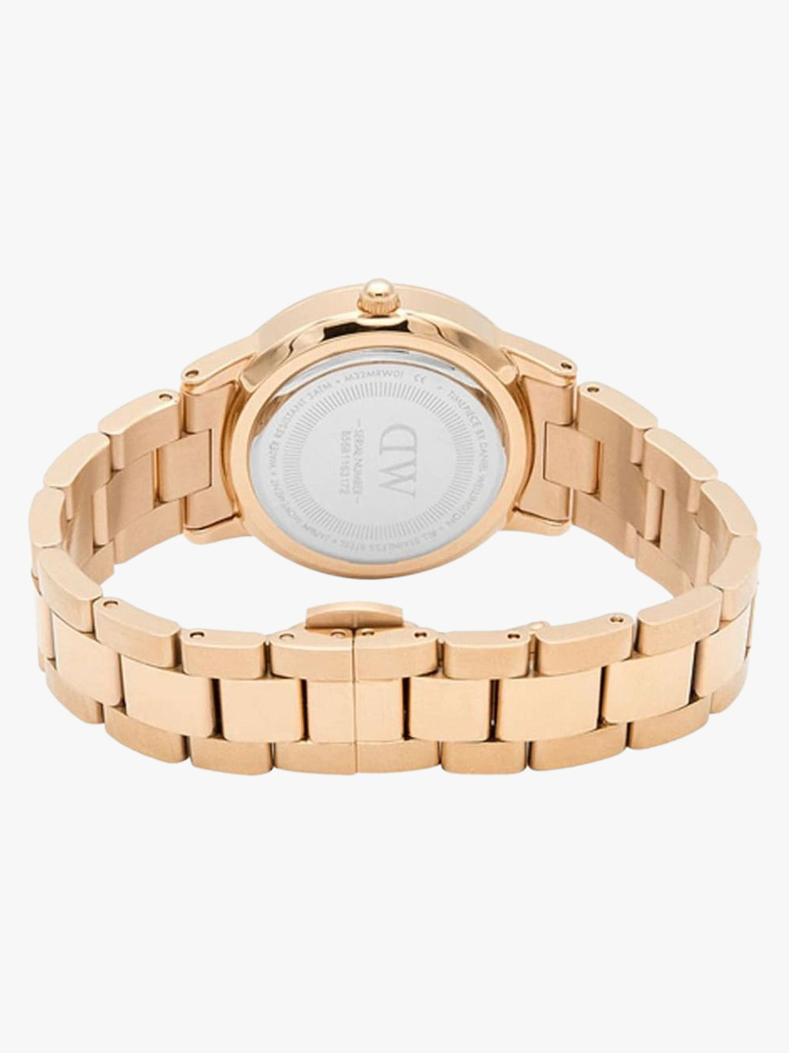 Image of DANIEL WELLINGTON Iconic Link Emerald 36mm Green Dial Analog Watch - For Men & Women