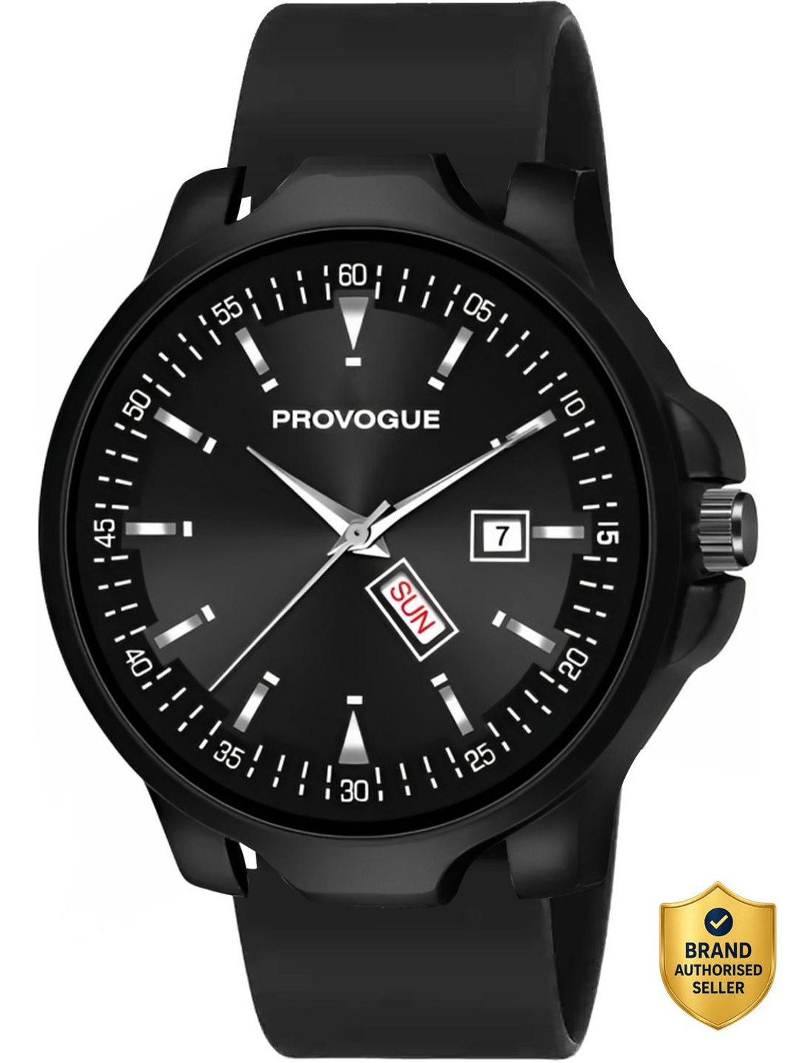 Image of PROVOGUE Analog Watch for Men Provogue Classic Black Dial Analog Watch - For Men