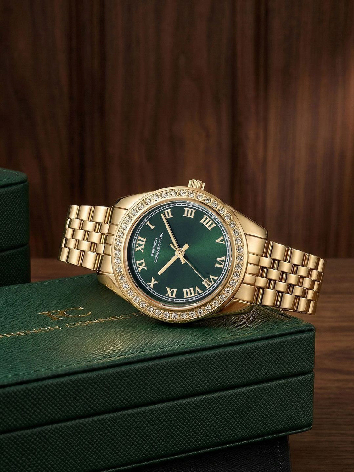 Image of French Connection Stylish Combination of Bracelet Analog Watch - For Women