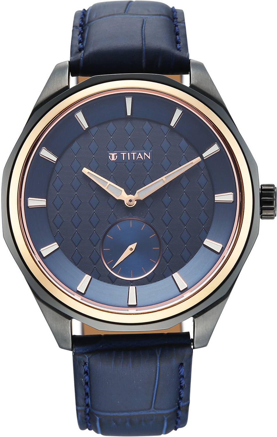 Titan Regalia Opulent VI Quartz Blue Dial Blue Stainless Steel Strap Analog Watch  - For Men 1829KL03 — image 1 of 5