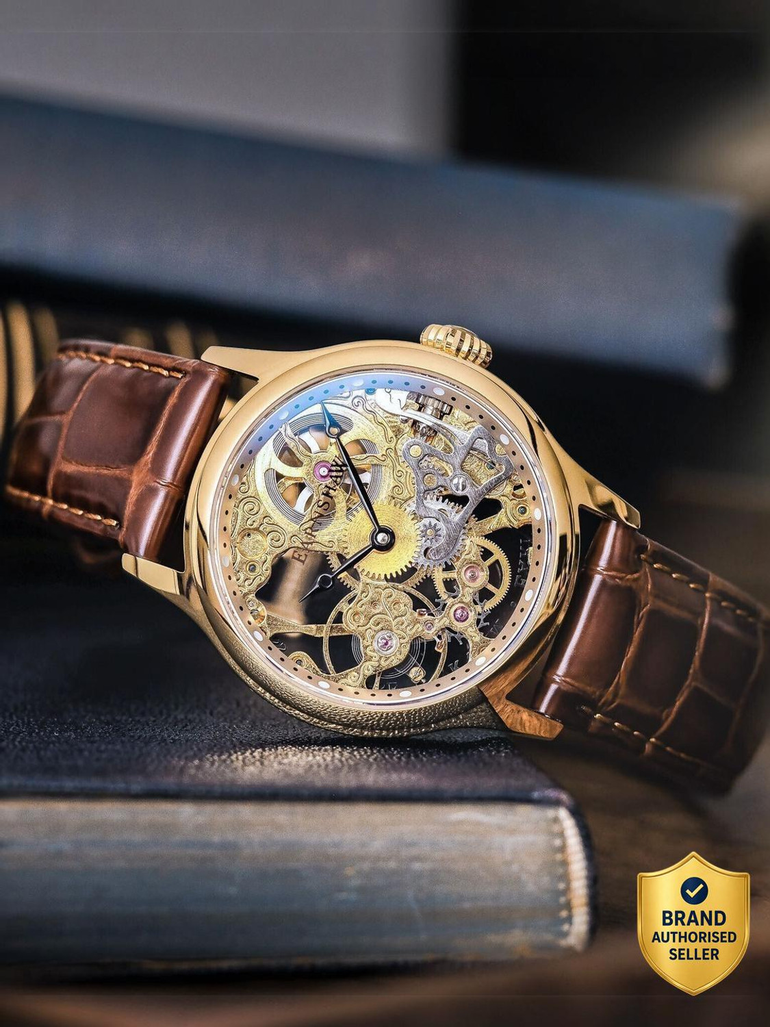 Image of Earnshaw Bauer Machanical Skeleton Bauer Machanical Skeleton Analog Watch - For Men