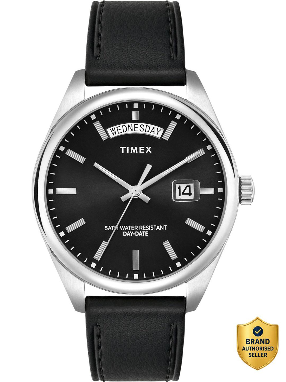 Image of TIMEX TWEG27107 Legacy Round 41mm Black Dial Analog Watch - For Men