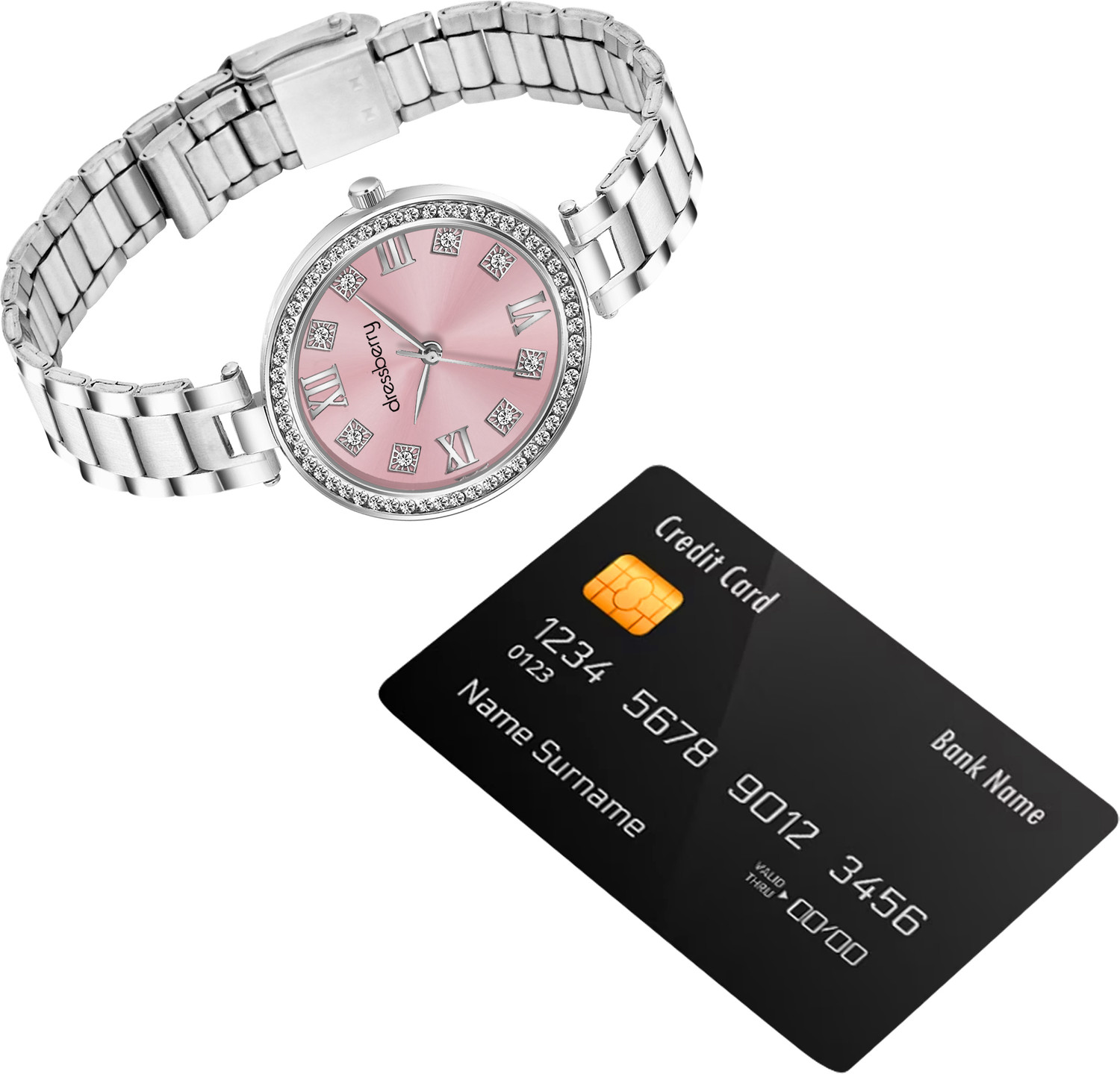 Image of Dressberry DB-037-Pink Stylish Analog Watch - For Women