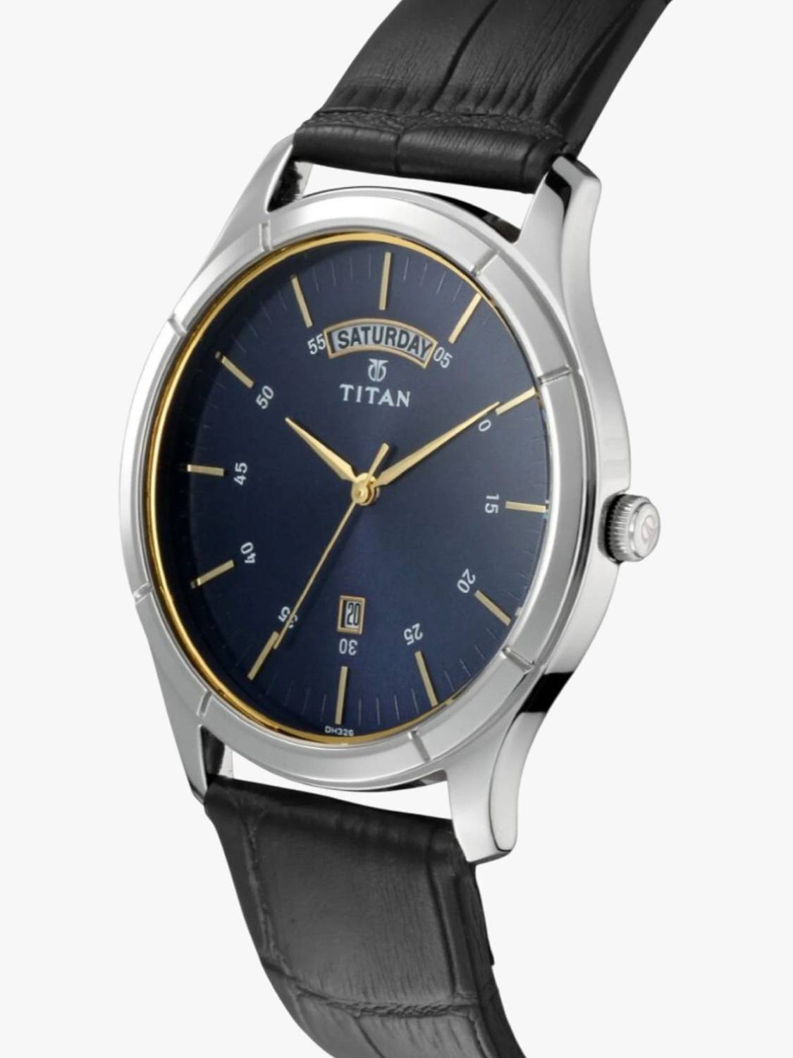 Titan Workwear Midnight Blue Dial Black LeatherStrap Analog Watch - Image 5