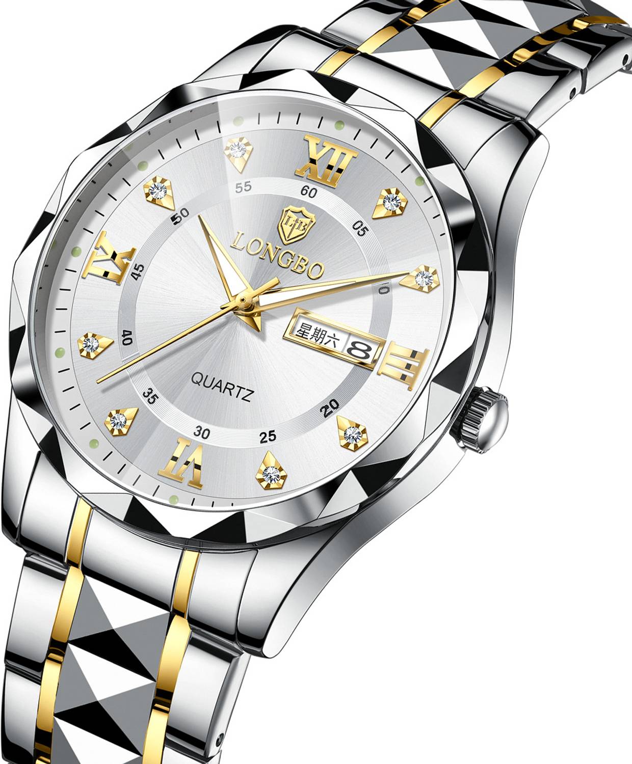 Longbo Zenith Diamond Analog Watch for Men - Image 2