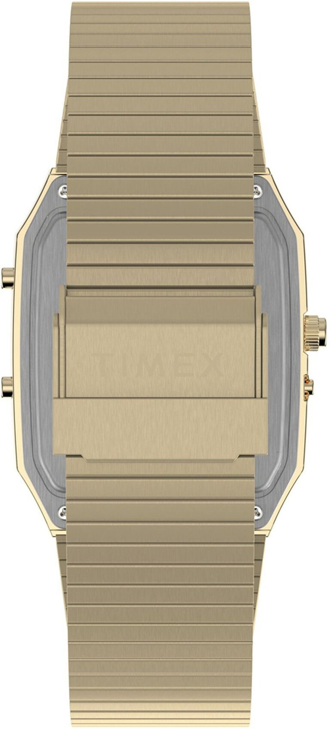 Image of TIMEX Reissue Rectangle 33mm Champagne Dial Analog-Digital Watch - For Men