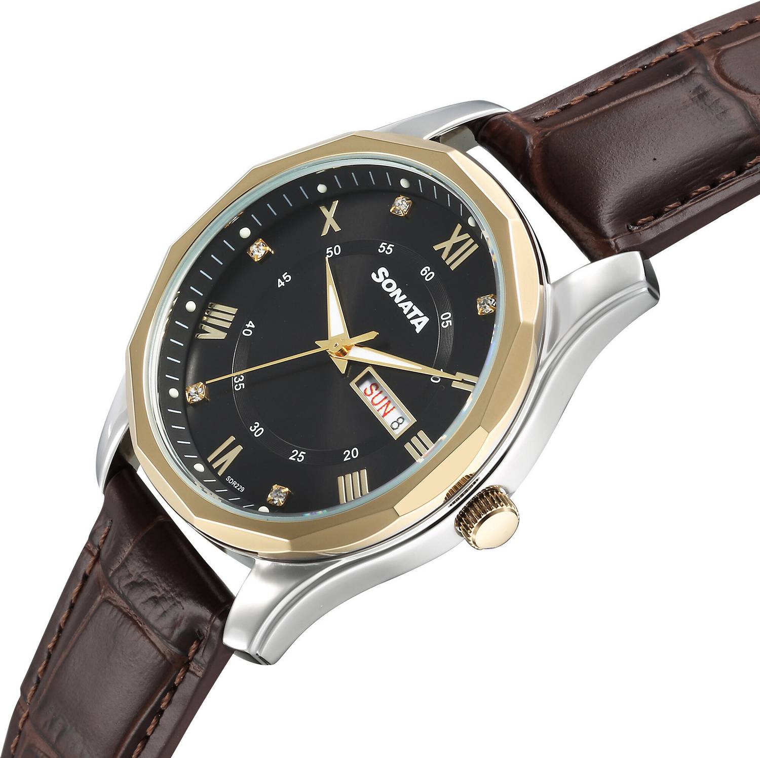 SONATA Grande A-Leather Festive Analog Watch - Men - Image 2