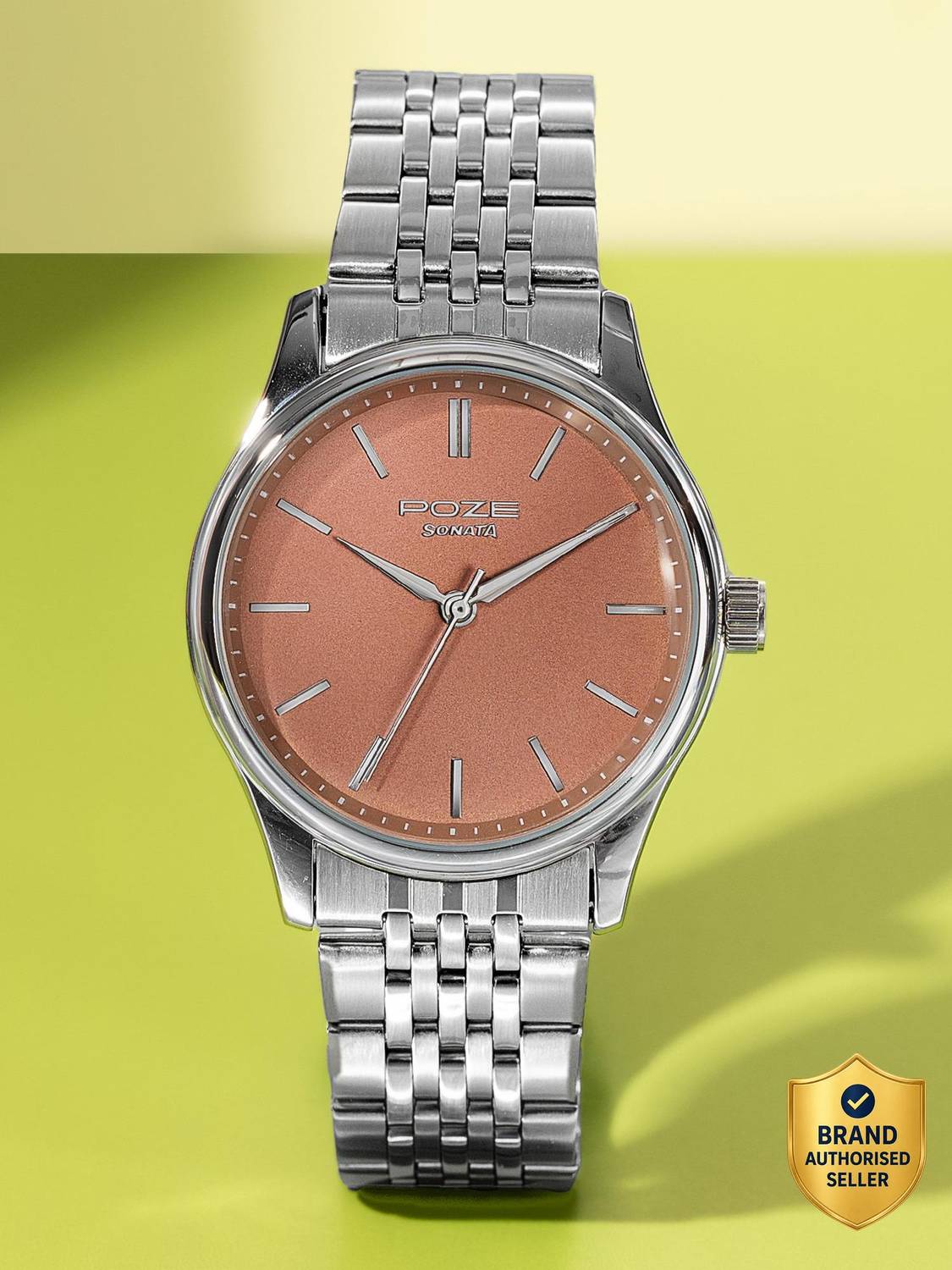 Sonata Poze Beach Pop Quartz Brown Men's Watch